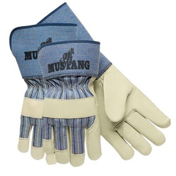 Mustang Grain Leather Palm Gloves Large, Mcr Safety, Mfr#: 127-1935L